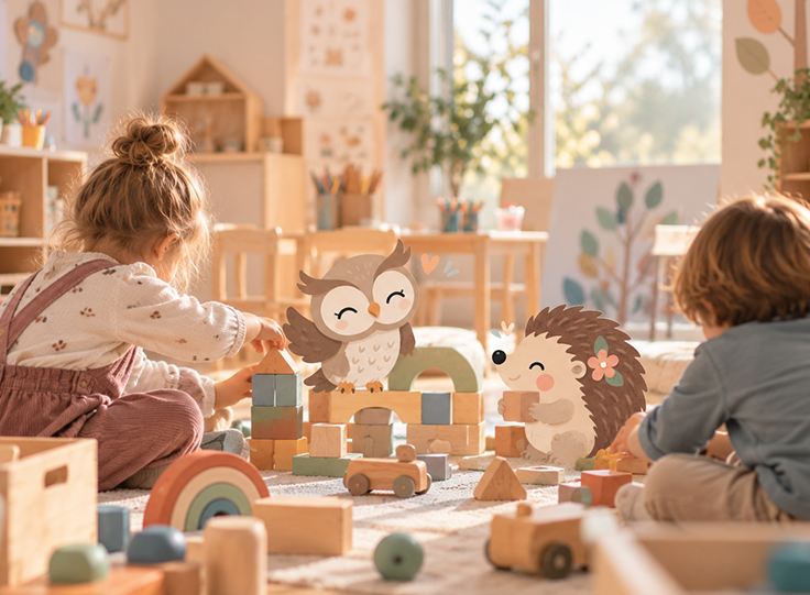 Ein Kind mit Spielzeugflugzeug und Fliegerbrille